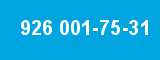 926 001-75-31